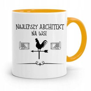 Kubek Żółty Architekta Najlepszy Architekt We Wsi