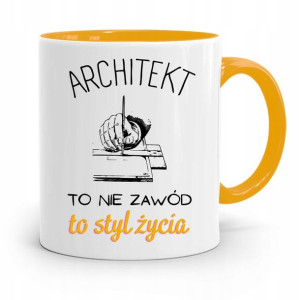 Kubek Żółty Architekta To Styl Życia Prezent