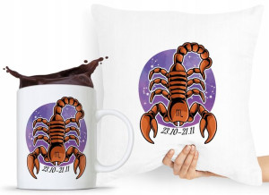 Zestaw Poduszka + Kubek Znaki Zodiaku Zodiakara
