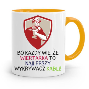 Kubek Żółty Budowlańca Majstra Fachowca Prezent