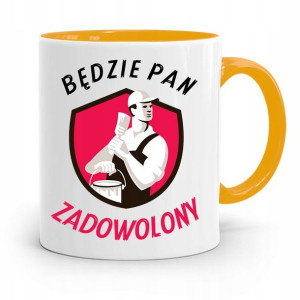 Kubek Żółty Budowlańca Majstra Fachowca Prezent
