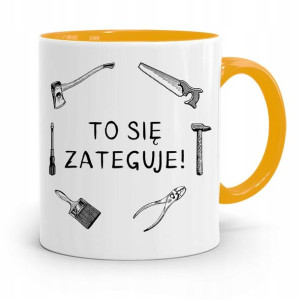 Kubek Żółty Budowlańca Majstra Fachowca Prezent