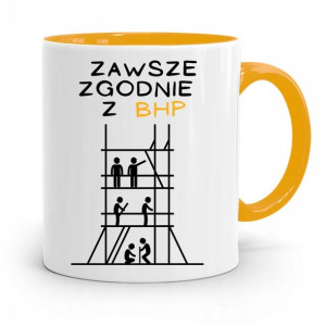 Kubek Żółty Budowlańca Majstra Fachowca Prezent