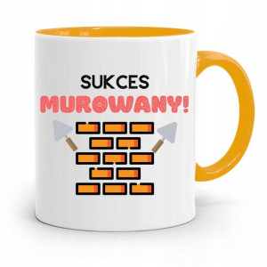 Kubek Żółty Budowlańca Majstra Fachowca Prezent