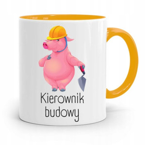 Kubek Żółty Budowlańca Majstra Fachowca Prezent