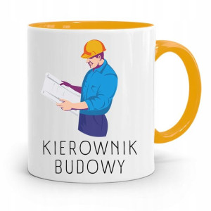 Kubek Żółty Budowlańca Majstra Fachowca Prezent