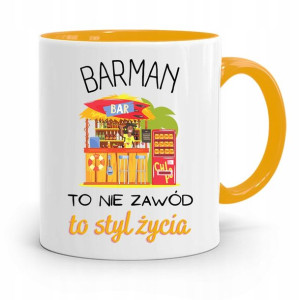 Kubek Żółty Dla Barmana Barman To Styl Życia