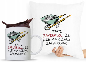 Zestaw Poduszka Kubek Budowlańca Majstra Fachowca