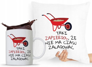 Zestaw Poduszka Kubek Budowlańca Majstra Fachowca