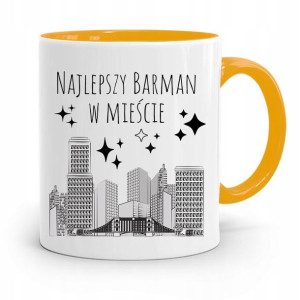 Kubek Żółty Dla Barmana Najlepszy W Mieście