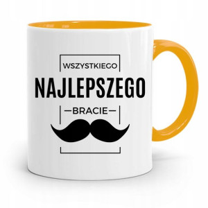 Kubek Żółty Dla Brata Wszystkiego Najlepszego