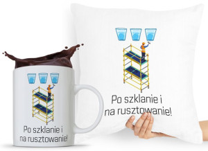 Zestaw Poduszka Kubek Budowlańca Majstra Fachowca