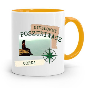 Kubek Żółty Dla Córki Niezłomny Poszukiwacz