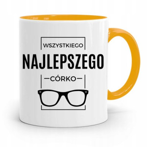 Kubek Żółty Dla Córki Wszystkiego Najlepszego