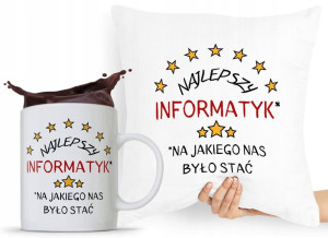 Zestaw Poduszka Kubek Dla Technika Informatyka