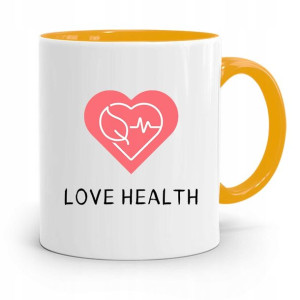 Kubek Żółty Dla Doktora Lekarz Love Health