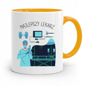 Kubek Żółty Dla Doktora Najlepszy Lekarz Prezent