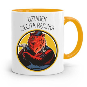 Kubek Żółty Dla Dziadka Dziadek Złota Rączka