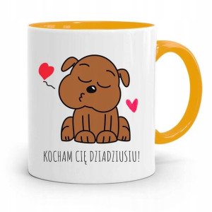 Kubek Żółty Dla Dziadka Kocham Cię Dziadziusiu!
