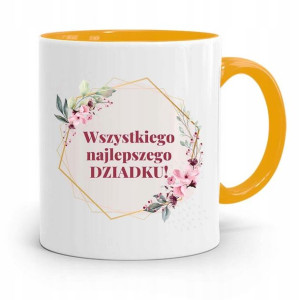 Kubek Żółty Dla Dziadka Wszystkiego Najlepszego