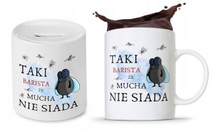 Zestaw Skarbonka + Kubek Dla Baristy Prezent