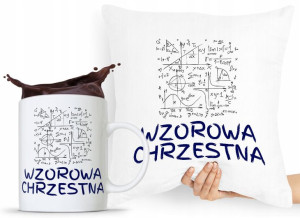 Dla Chrzestnego Zestaw Poduszka + Kubek Prezent