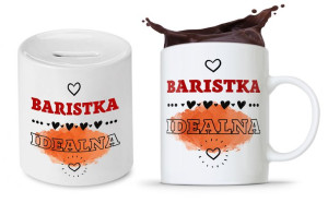 Zestaw Skarbonka + Kubek Dla Baristy Prezent