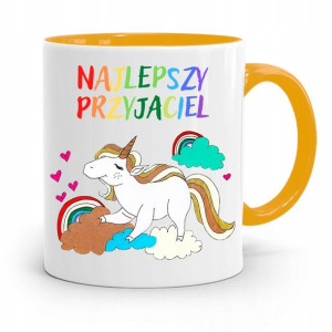 Kubek Żółty Dla Dzieci Najlepszy Przyjaciel +imię