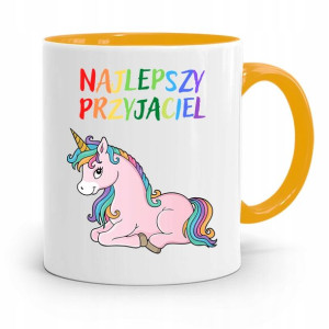 Kubek Żółty Dla Dzieci Najlepszy Przyjaciel +imię