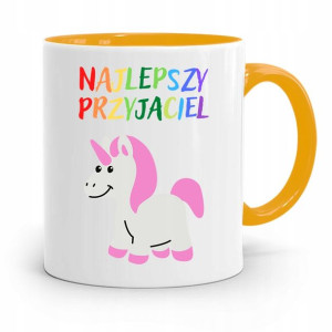 Kubek Żółty Dla Dzieci Najlepszy Przyjaciel +imię