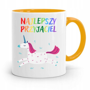 Kubek Żółty Dla Dzieci Najlepszy Przyjaciel +imię