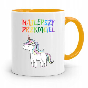 Kubek Żółty Dla Dzieci Najlepszy Przyjaciel +imię