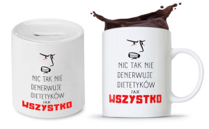 Zestaw Skarbonka + Kubek Dla Dietetyka Dietetyczki