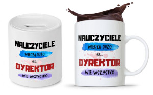 Zestaw Skarbonka + Kubek Dla Dyrektora Prezent