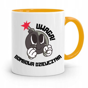 Kubek Żółty Dla Dziewczyny Bombowa Dziewczyna