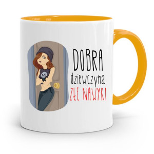 Kubek Żółty Dla Dziewczyny Dobra Dziewczyna