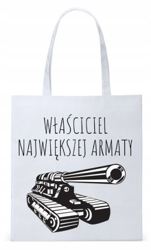 Dla Chłopaka Męża Prezent Torba Eco Biała Shopper