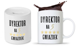 Zestaw Skarbonka + Kubek Dla Dyrektora Prezent