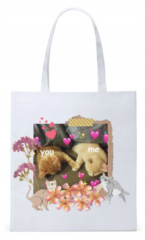 Dla Chłopaka Męża Prezent Torba Eco Biała Shopper