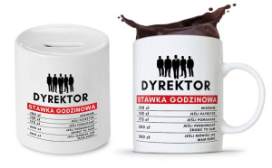 Zestaw Skarbonka + Kubek Dla Dyrektora Prezent