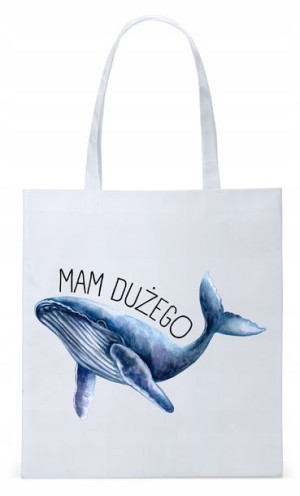Dla Chłopaka Męża Prezent Torba Eco Biała Shopper