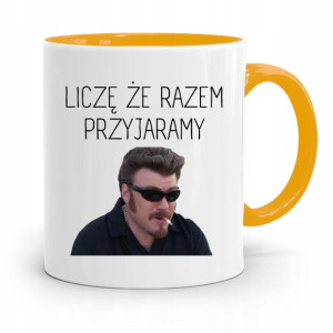 Kubek Żółty Dla Dziewczyny Liczę Że Przyjaramy