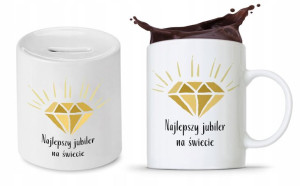 Zestaw Skarbonka + Kubek Dla Jubilera Prezent