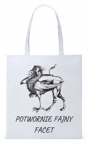Dla Chłopaka Męża Prezent Torba Eco Biała Shopper