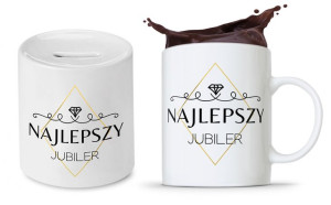 Zestaw Skarbonka + Kubek Dla Jubilera Prezent