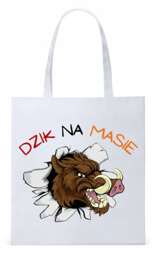 Dla Chłopaka Męża Prezent Torba Eco Biała Shopper