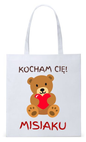 Dla Chłopaka Męża Prezent Torba Eco Biała Shopper