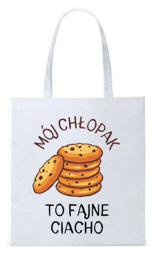 Dla Chłopaka Męża Prezent Torba Eco Biała Shopper