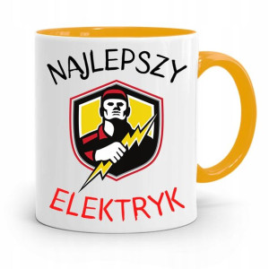 Kubek Żółty Dla Elektryka Najlepszy Elektryk