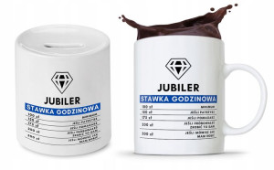 Zestaw Skarbonka + Kubek Dla Jubilera Prezent